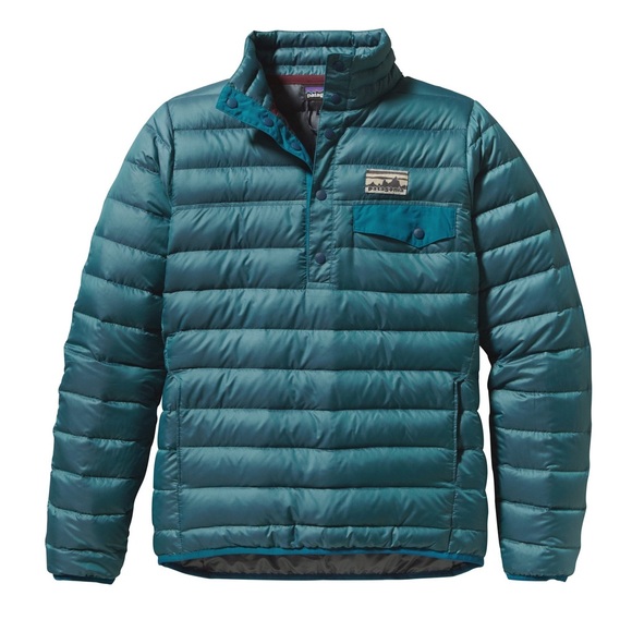 Patagonia Jackets & Blazers - Patagonia Teal Quilted Pullover Puffer Jacket
